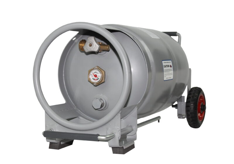 Flame King YSN30HOG Horizontal & Vertical Propane Cylinder with Premium OPD & Built-in Gauge, Gray - Image 2