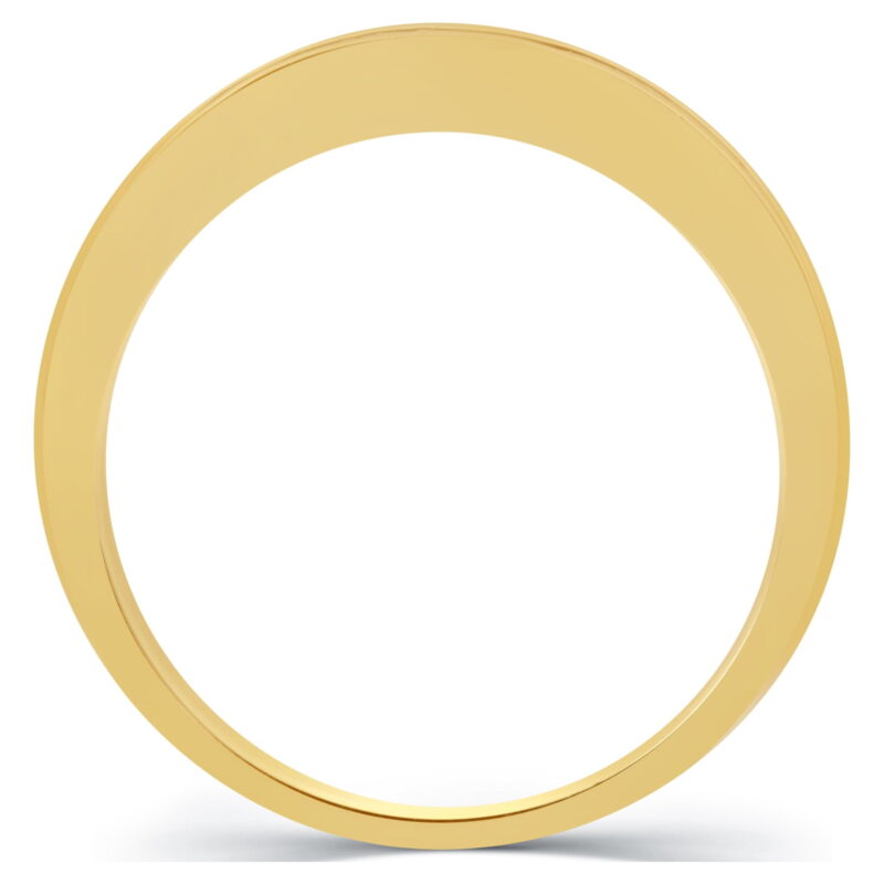 Forever Bride 1/2 CTTW Round Diamond Women's 10k Yellow Gold Anniversary,Wedding Band - Image 3