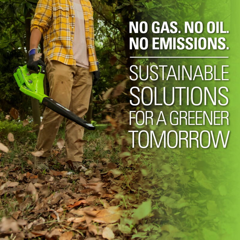 Greenworks 40V 135 CFM Leaf Blower/Sweeper with 2.0 Ah Battery, 24252 - Image 6