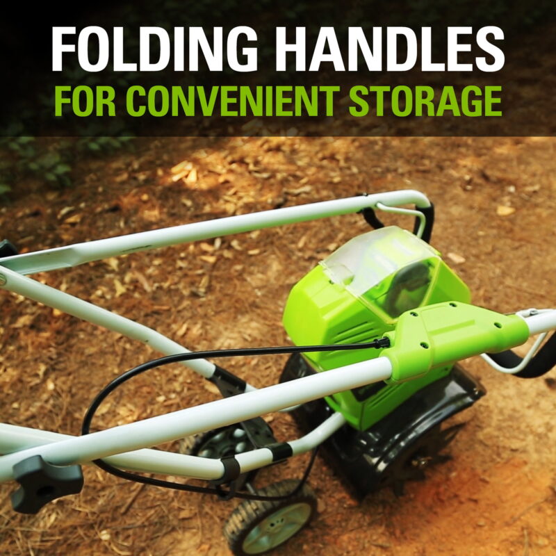 Greenworks 40V 10" Front-Tine Standard Rotating Walk-Behind Garden Cultivator, Battery Not Included 27062A - Image 4