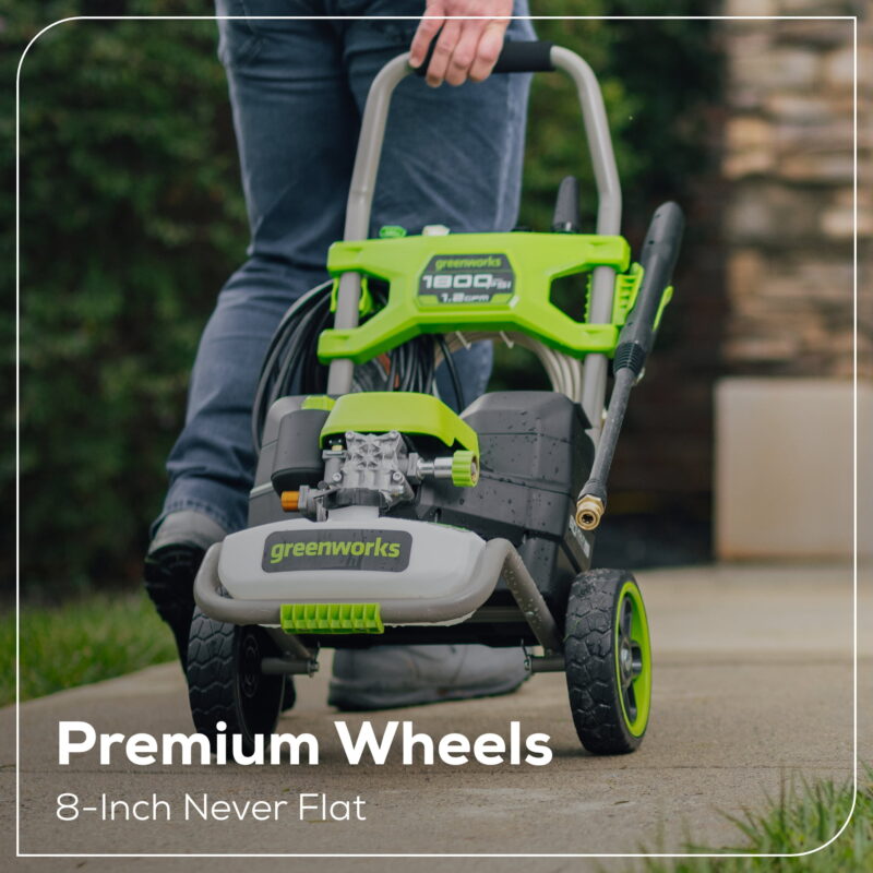 Greenworks 60V Hybrid 1800 PSI 1.2 GPM Cold Water Pressure Washer with (2) 4Ah Batteries & Charger 5129102 - Image 6