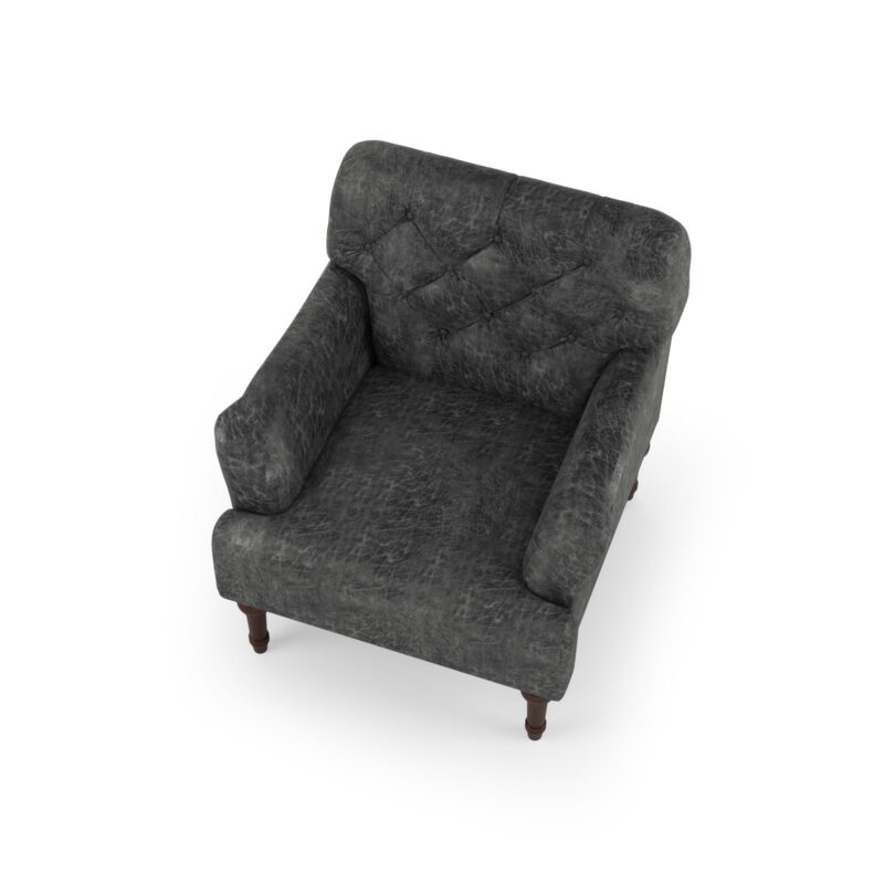 Furniture of America Lanis Traditional Indoor Tufted Lounge Armchairs & Accent Chairs, Gray - Image 3