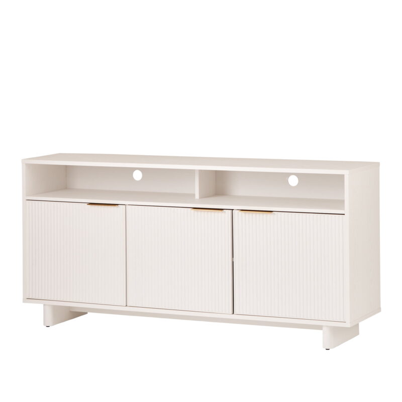 Better Homes & Gardens Lillian Fluted TV Stand for TVs up to 70", White Finish - Image 7