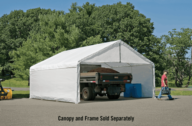ShelterLogic 1840 White Canopy Enclosure Kit, FR Rated - Image 2