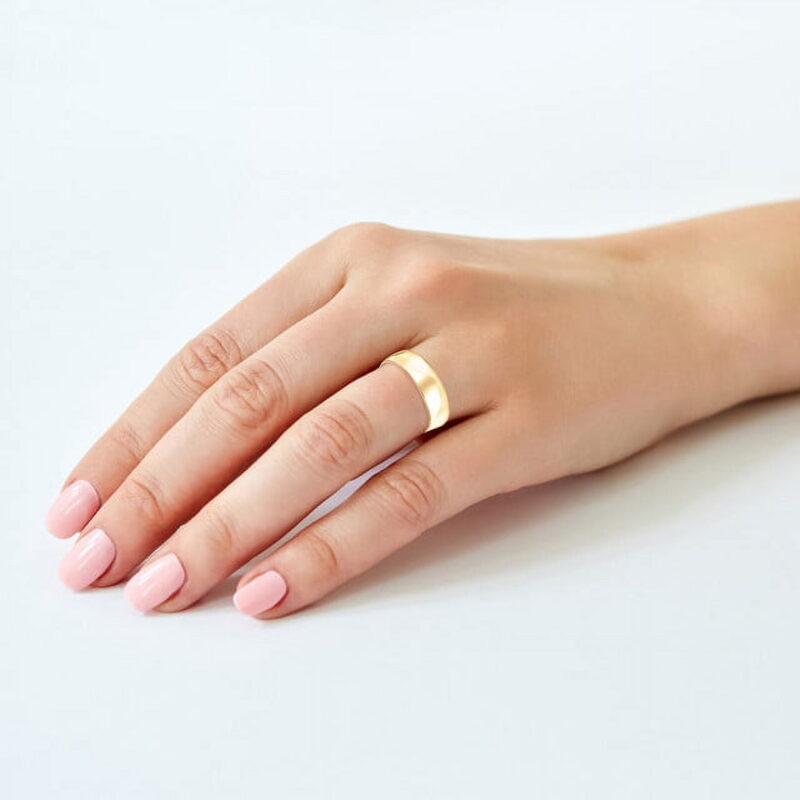 Keepsake 10kt Yellow Gold 6mm Polished Wedding Band for Men and Women - Image 6