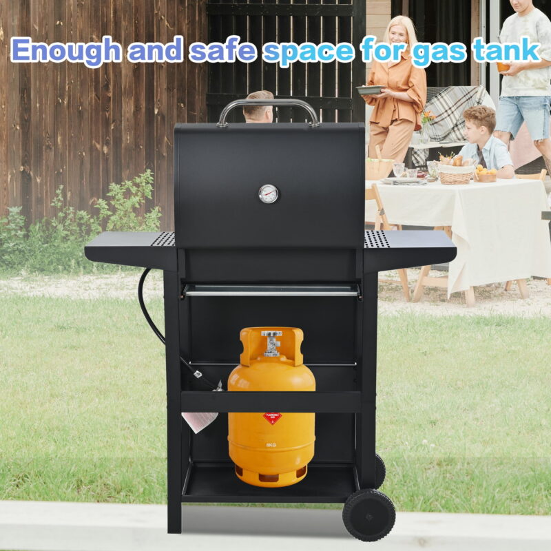 Miniyam 3 Burner Barbecue Grill, 26,000 BTU, Stainless Steel Gas Propane Grill, for BBQ - Image 4