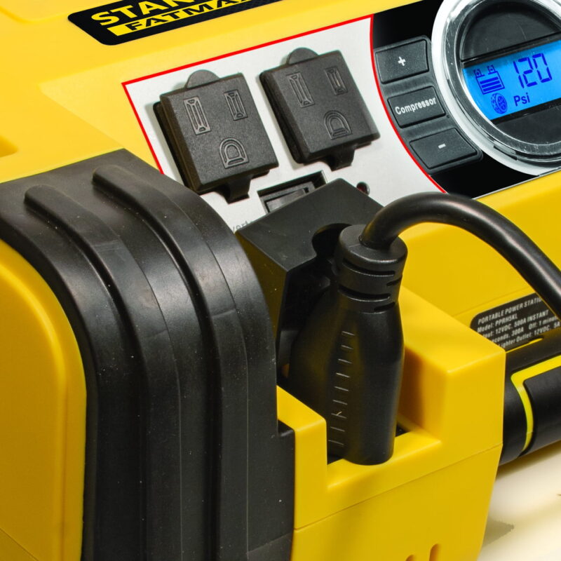 STANLEY 700A Instant/1400A Peak Professional Power Station w/Compressor and 500W Inverter - Image 7
