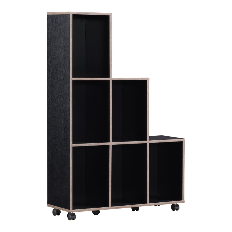 Furniture of America Chapin 6-Compartment Bookcase, Cappuccino - Image 3
