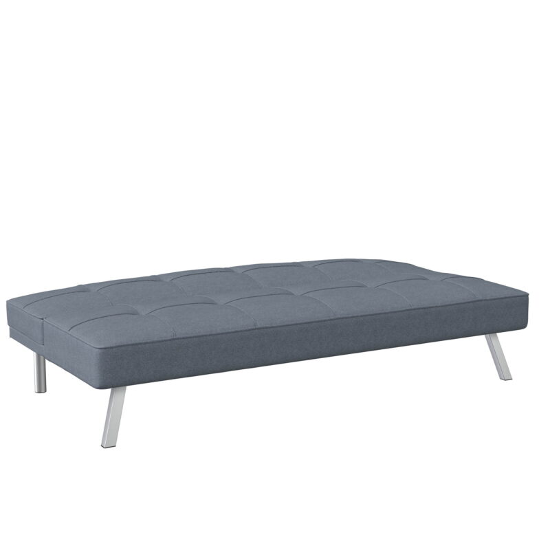 Serta Chelsea Convertible Sofa, Lounger and Full Size Bed, Light Gray Fabric - Image 5