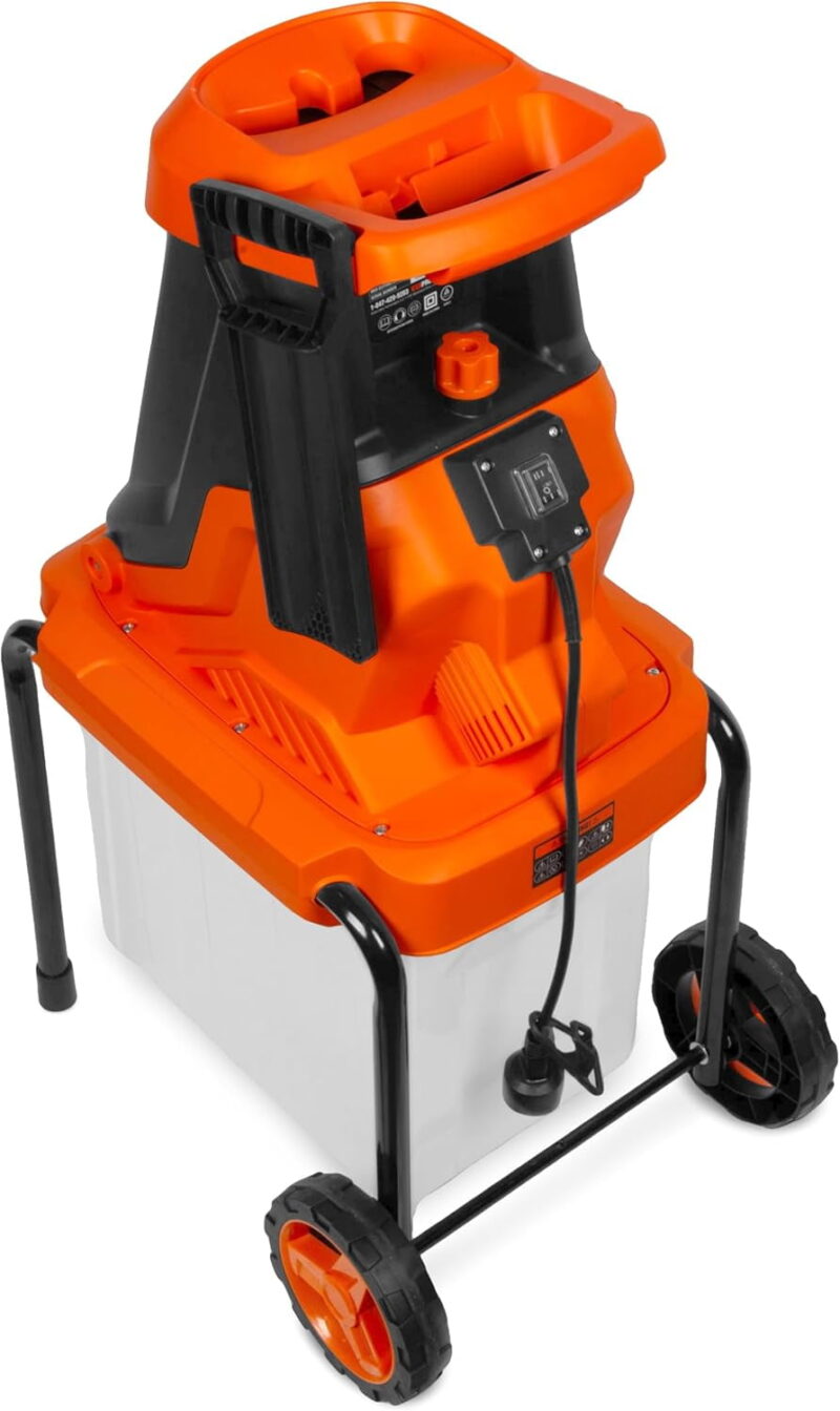 Electric Wood Chipper and Shredder, 15-Amp with 13-Gallon Enclosed Collection Bin (41130) - Image 3