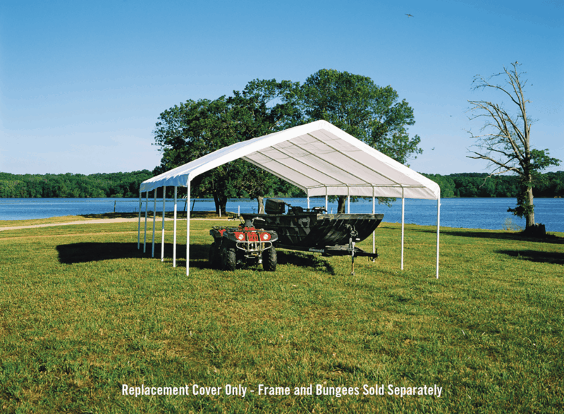 ShelterLogic 18'x30' Canopy Replacement Cover in White - Image 5