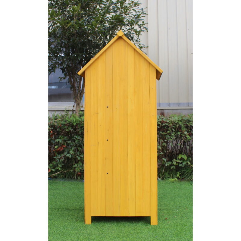 Hanover Study & Durable Wood Storage Sheds, 70.40 x 30.30 x 21.30 inches, Yellow - Image 5
