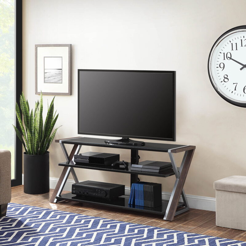 Whalen Xavier 3-in-1 Television Stand for TVs up to 70", Warm Ash - Image 4