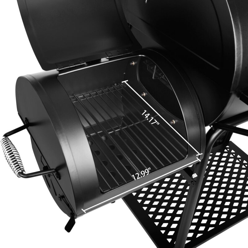 Royal Gourmet CC1830FC 30" Charcoal Grill with Offset Smoker, With Cover - Image 7