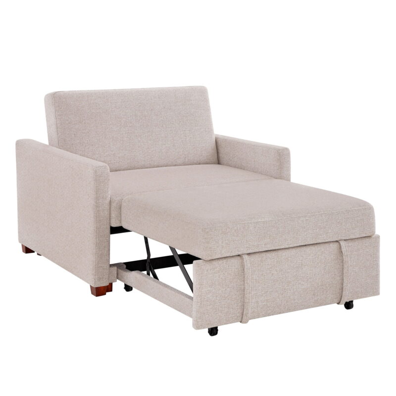 Better Homes & Gardens Nolan Pull Out Sleeper Accent Chair, Wheat - Image 5