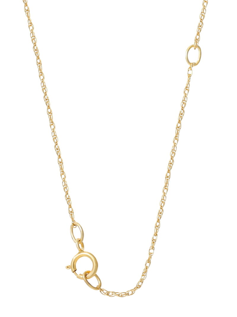 Brilliance Fine Jewelry Women's 10kt Gold Filigree Mom Heart Pendant, 18" - Image 2