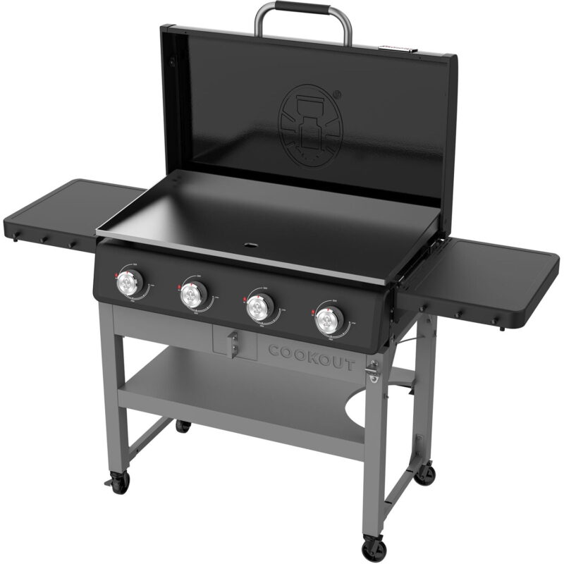 Coleman 4 Burner Gas Griddle Grill, Black, CO-550GG - Image 5