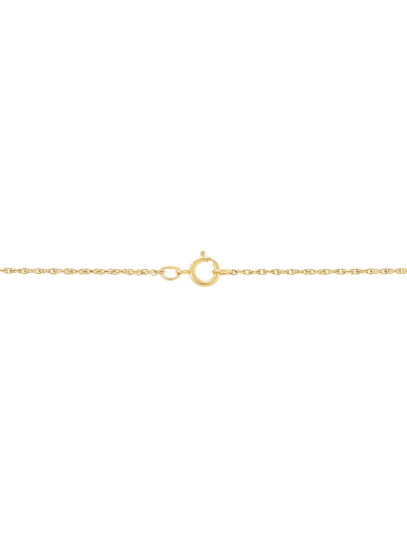 Brilliance Fine Jewelry 10K Two-Tone Gold Heart Flower on GoldFilled Necklace,18" - Image 4