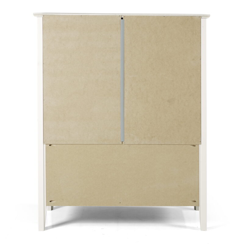 Alaterre Furniture Simplicity 48" Wood 3-Shelf Bookcase in White - Image 3