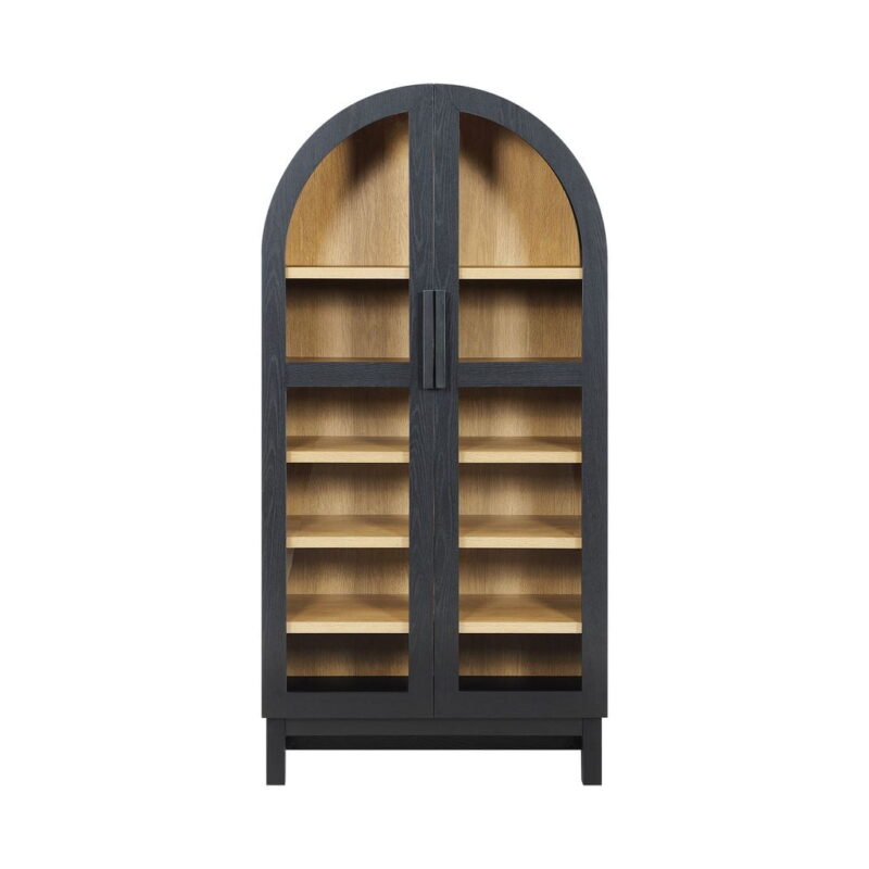 Better Homes & Gardens Juliet Arch Accent Cabinet, Black Finish - Image 3