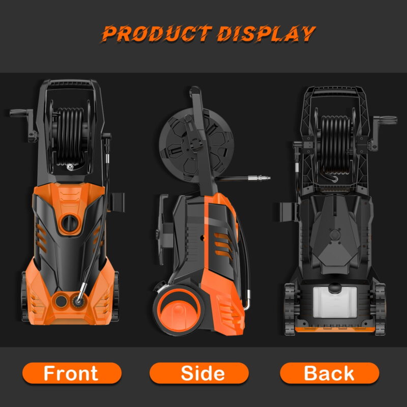Fenbeli 4500PSI Electric Pressure Washer  Adjustable Pressure And 3.2 GPM for Home  Garden - Image 3