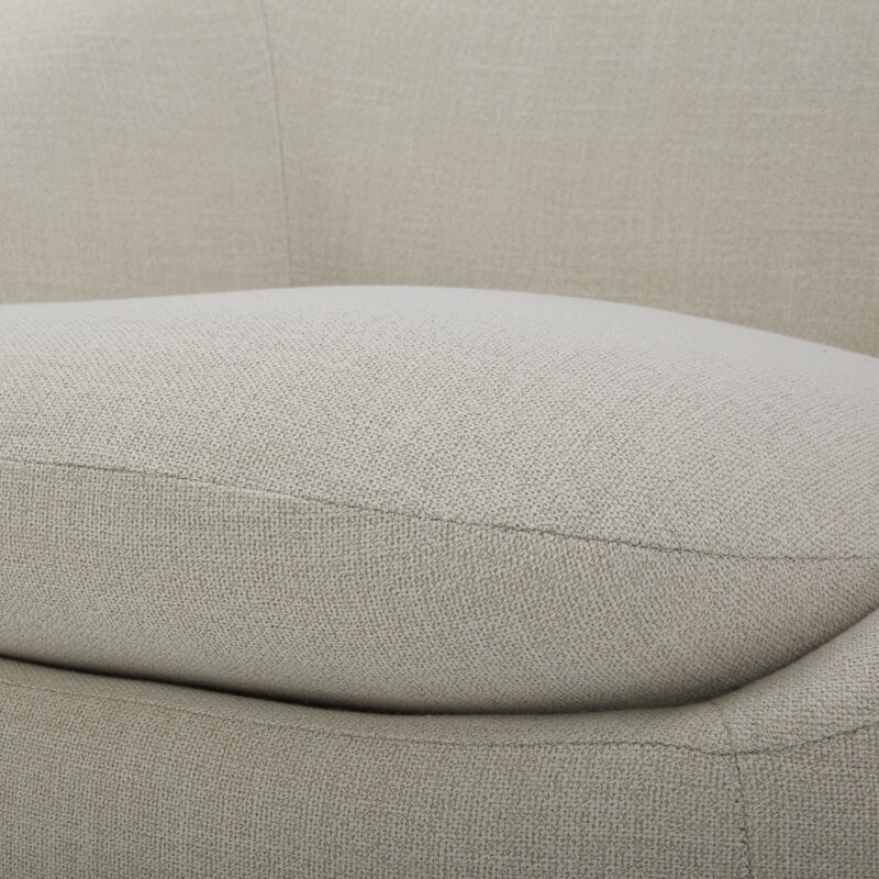 Better Homes & Gardens Mira Swivel Accent Chair, Cream Linen - Image 5