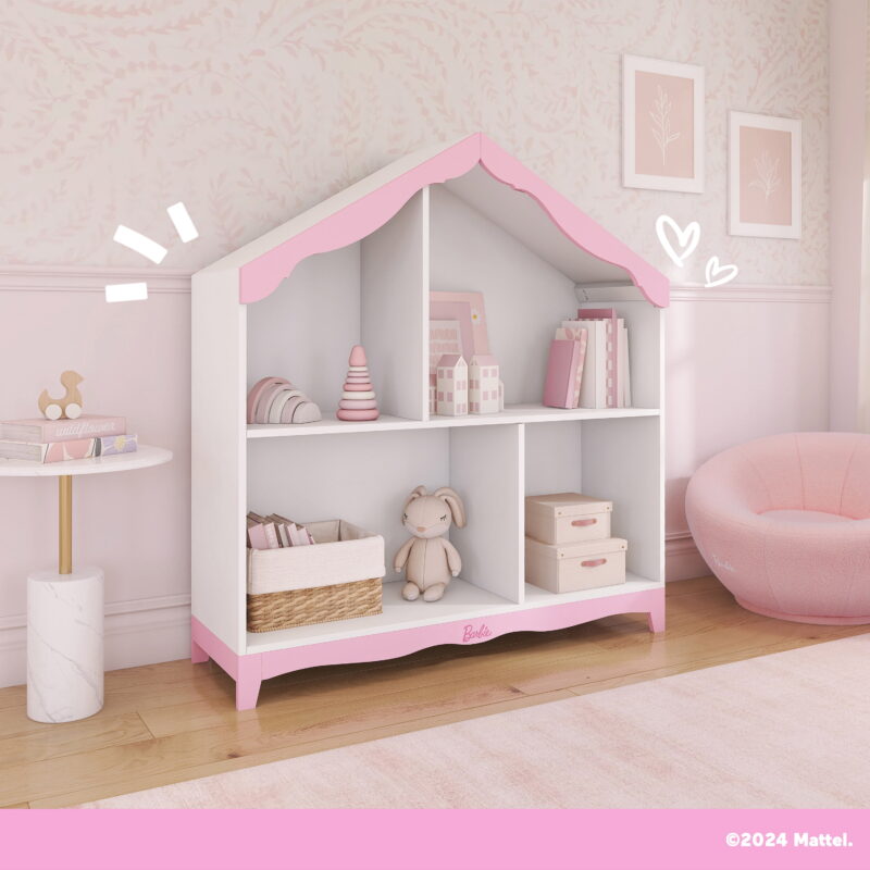 Barbie by Evolur Rose Hutch in White and Pink - Image 4