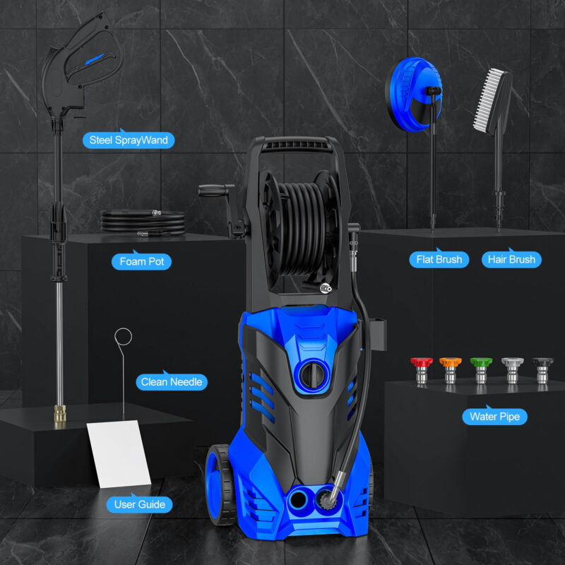 4500PSI Electric High Pressure Washer Machine 3.2 GPM 1800W w/ Deck Patio Cleaner - Image 5