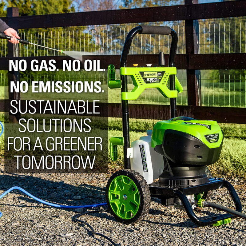 Greenworks 2300 PSI at 2.3 GPM AC Electric 120V Brushless Pressure Washer 5118002VT - Image 4