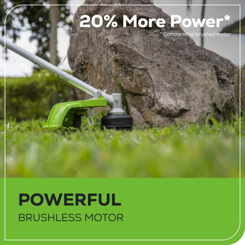 Greenworks 48V (2x24V) 16" Brushless (Attachment Capable) String Trimmer with (2) 4Ah Batteries 2123402 - Image 3