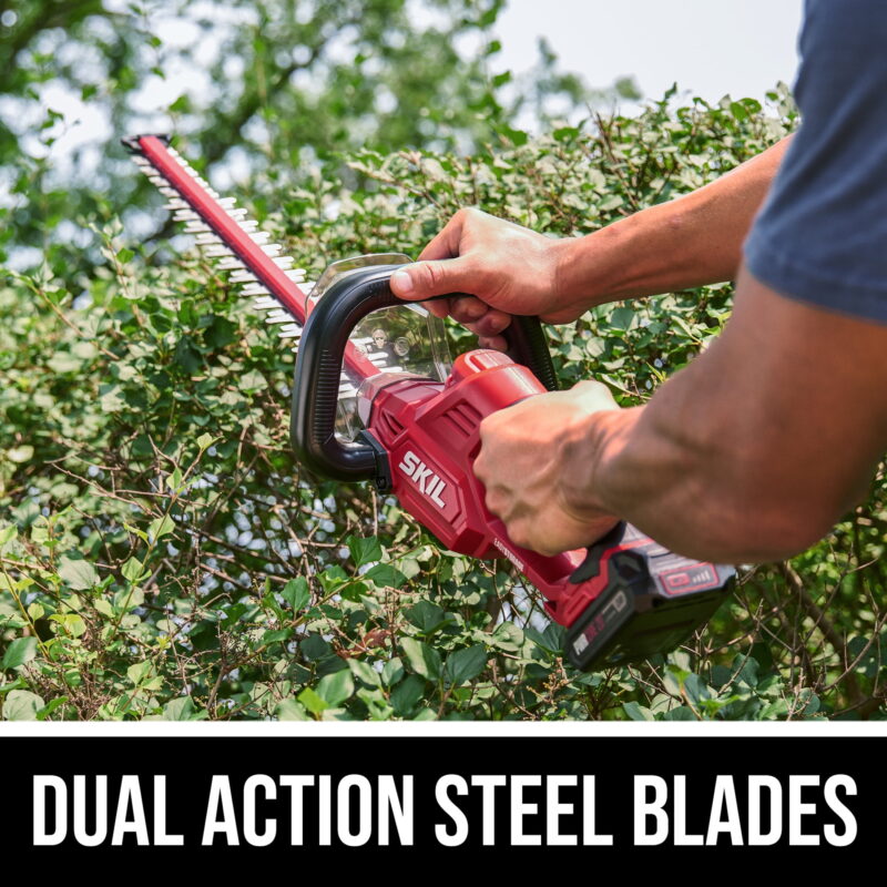 SKIL HT4222B-10 PWR CORE 20 20V Cordless 22 in Hedge Trimmer Kit w/2.0Ah Battery & Charger - Image 4
