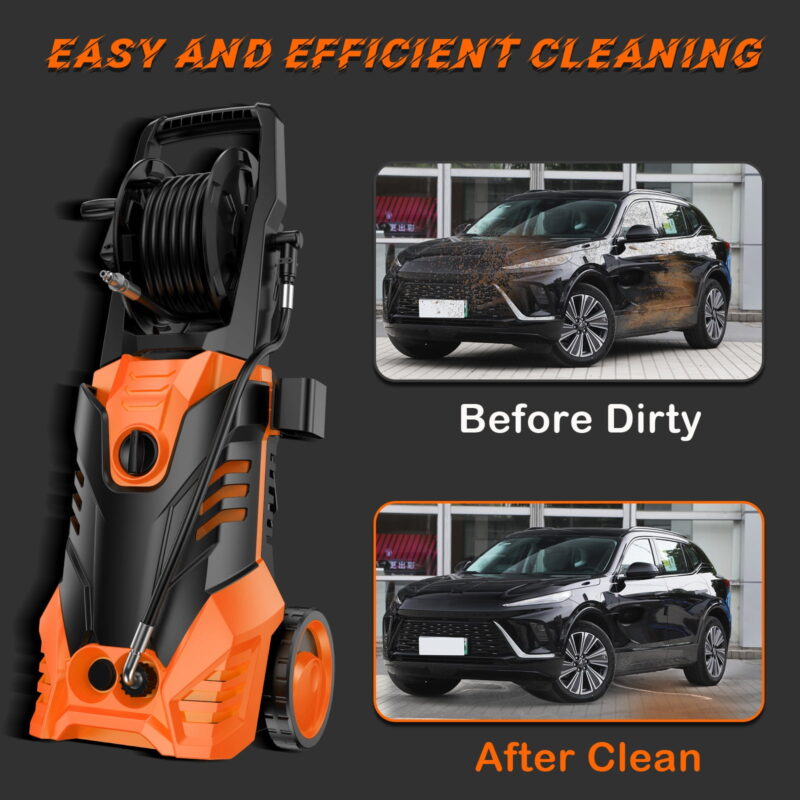 Fenbeli 4500PSI Electric Pressure Washer  Adjustable Pressure And 3.2 GPM for Home  Garden - Image 4