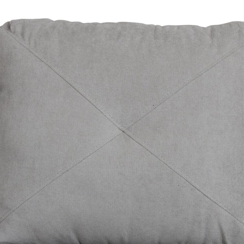 Hommoo Modern L-Shaped Sofa, Flannelette 2-Piece Living Room Sofa Set, Family Living Room Furniture, Apartment, Grey White (No Ottoman) - Image 4