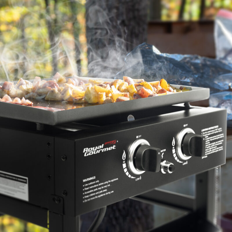 Royal Gourmet GB2000N 23-Inch Flat Top Gas Griddle, 2-Burner Outdoor Griddle - Image 4