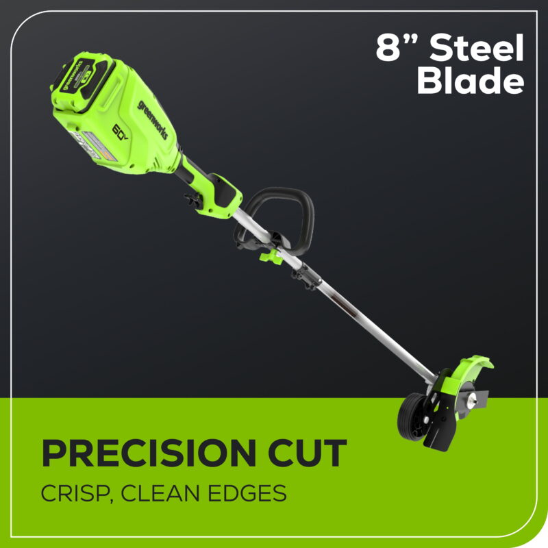 Greenworks 60V 8" Edger with (1) 2.5Ah Battery & Charger 2703302 - Image 6