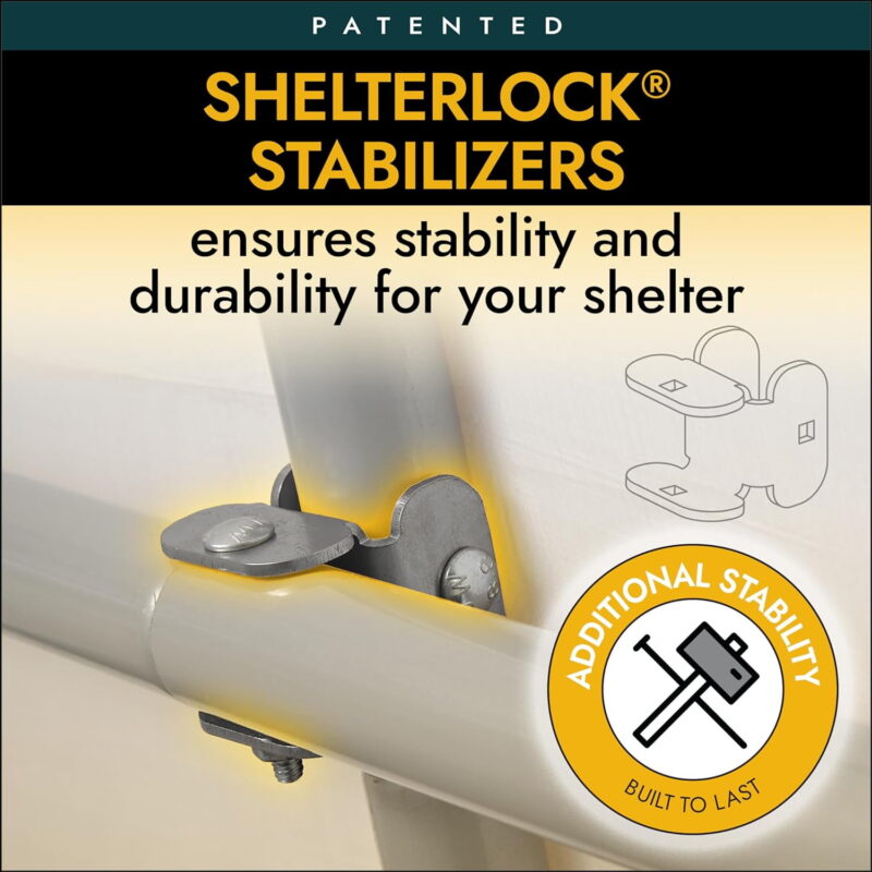 ShelterLogic 10 Ft. x 10 Ft. Shed-in-a-Box, Peak Gray 70333 - Image 3