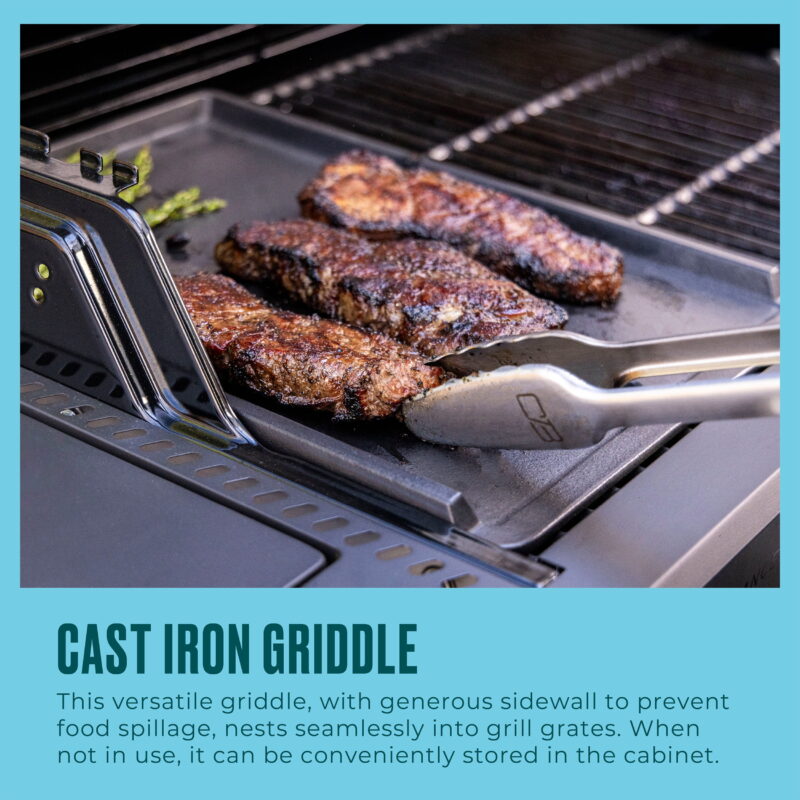 Charbroil Performance Series FlavorMax 5-Burner Gas Grill with Side Burner and 12" Griddle - Image 2