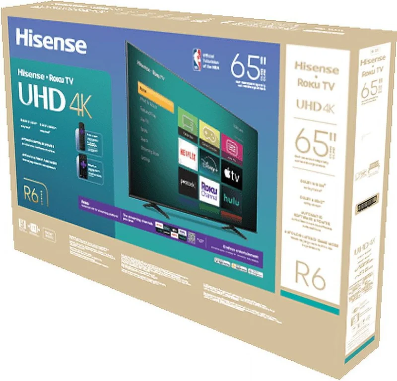 Hisense 65" Class 4K UHD LCD Roku Smart TV HDR R6 Series 65R6E4 - Image 2