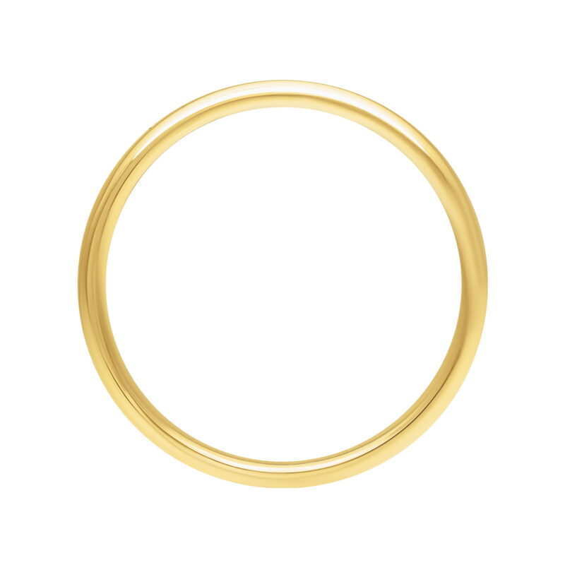 Brilliance Fine Jewelry 4mm 18KT Yellow Gold over 925 Sterling Silver Comfort Fit Men's Wedding Band - Image 3