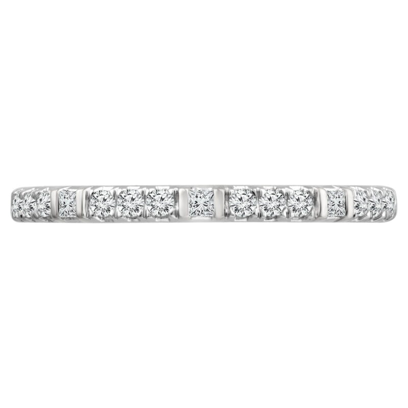 Color of Love 1/5 Carat T.W. Diamond Stackable Band in 10K White Gold (I-J,I3) - Image 4