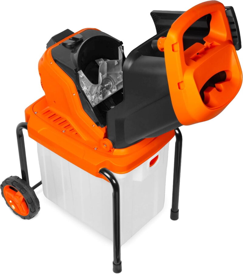 Electric Wood Chipper and Shredder, 15-Amp with 13-Gallon Enclosed Collection Bin (41130) - Image 5