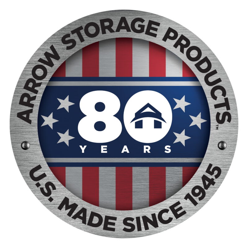 Arrow Classic Steel Storage Shed, 6x7, Flute Grey - Image 4