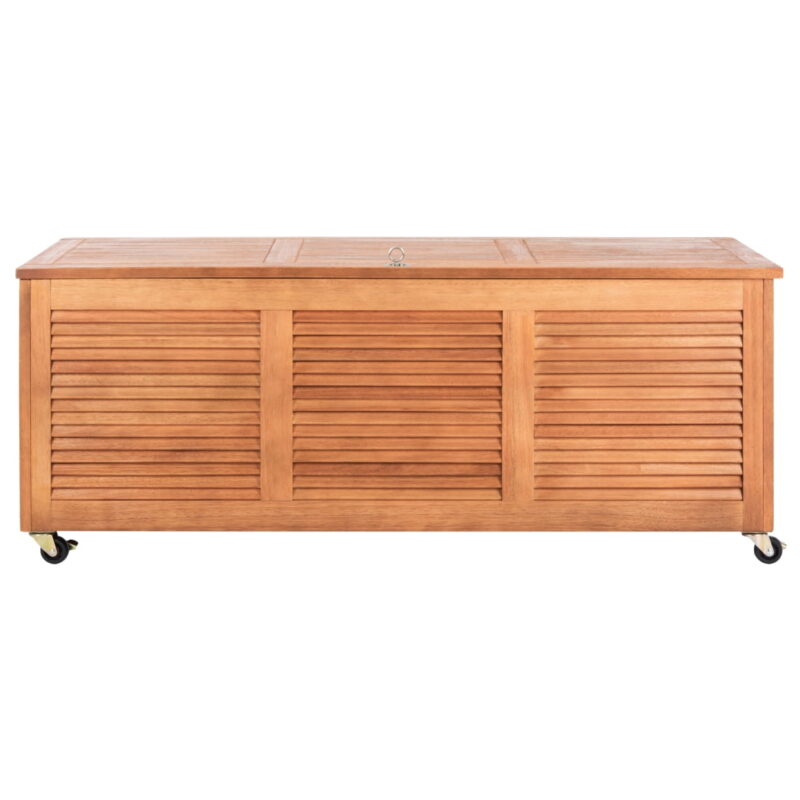 Safavieh Safavieh Outdoor Durable Eucalyptus Frame Wooden Deck Box, Natural - Image 7