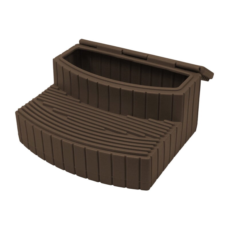 Good Ideas Stora Steps Lightweight Outdoor & Indoor Storage Step,  Oak - Image 2