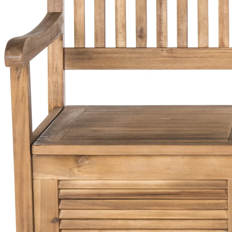 Safavieh Brisbane Indoor/Outdoor Modern Storage Bench - Image 7