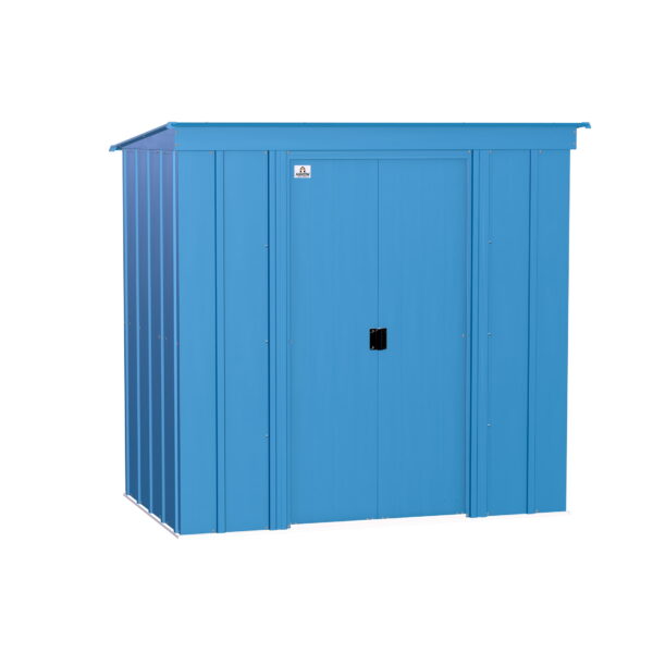 Arrow Classic Steel Storage Shed, 6X4, Blue Grey