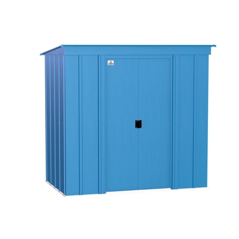 Arrow Classic Steel Storage Shed, 6X4, Blue Grey