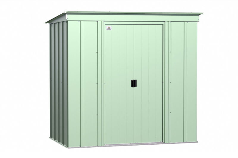 Arrow Classic Steel Storage Shed, 6x4, Sage Green