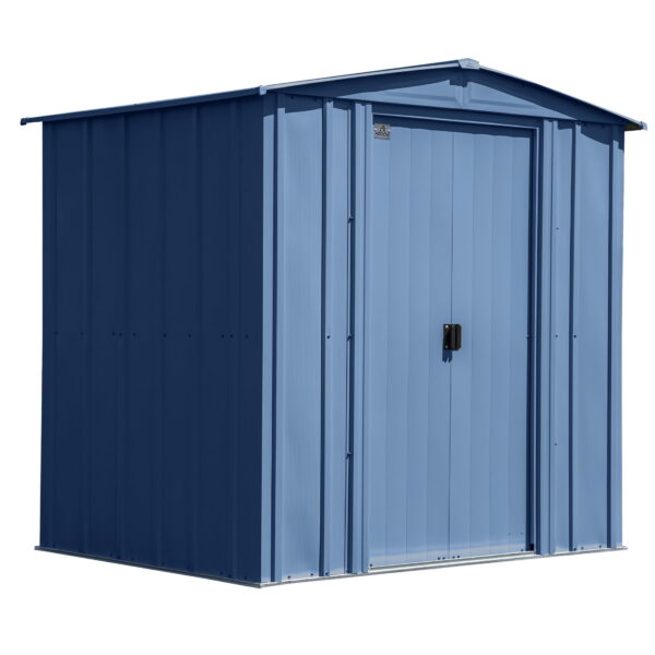 Arrow Classic Steel Storage Shed, 6x5, Blue Grey