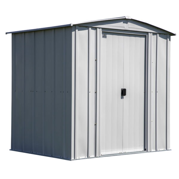 Arrow Classic Steel Storage Shed, 6X5, Flute Grey